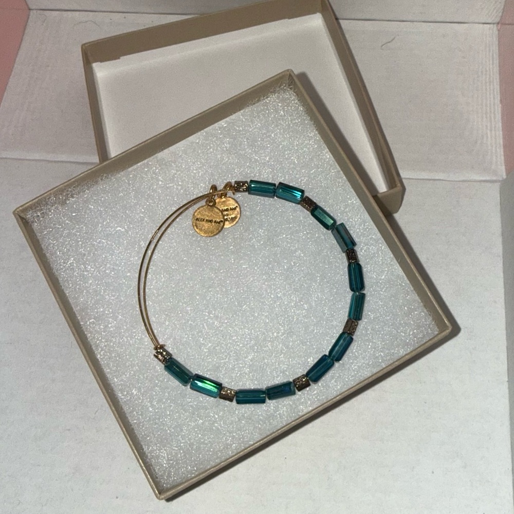 Alex and Ani Aurora Metallic Hazel Beaded Bangle Bracelet